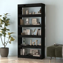 Kirjahylly/tilanjakaja 80x30x71,5-199,5cm, mänty, erikokoja ja värejä