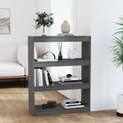 Kirjahylly/tilanjakaja 80x30x71,5-199,5cm, mänty, erikokoja ja värejä
