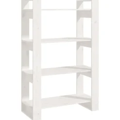 Kirjahylly/tilanjakaja 80x35x125 cm mänty harmaa