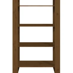 Kirjahylly/tilanjakaja 80x35x125 cm mänty harmaa