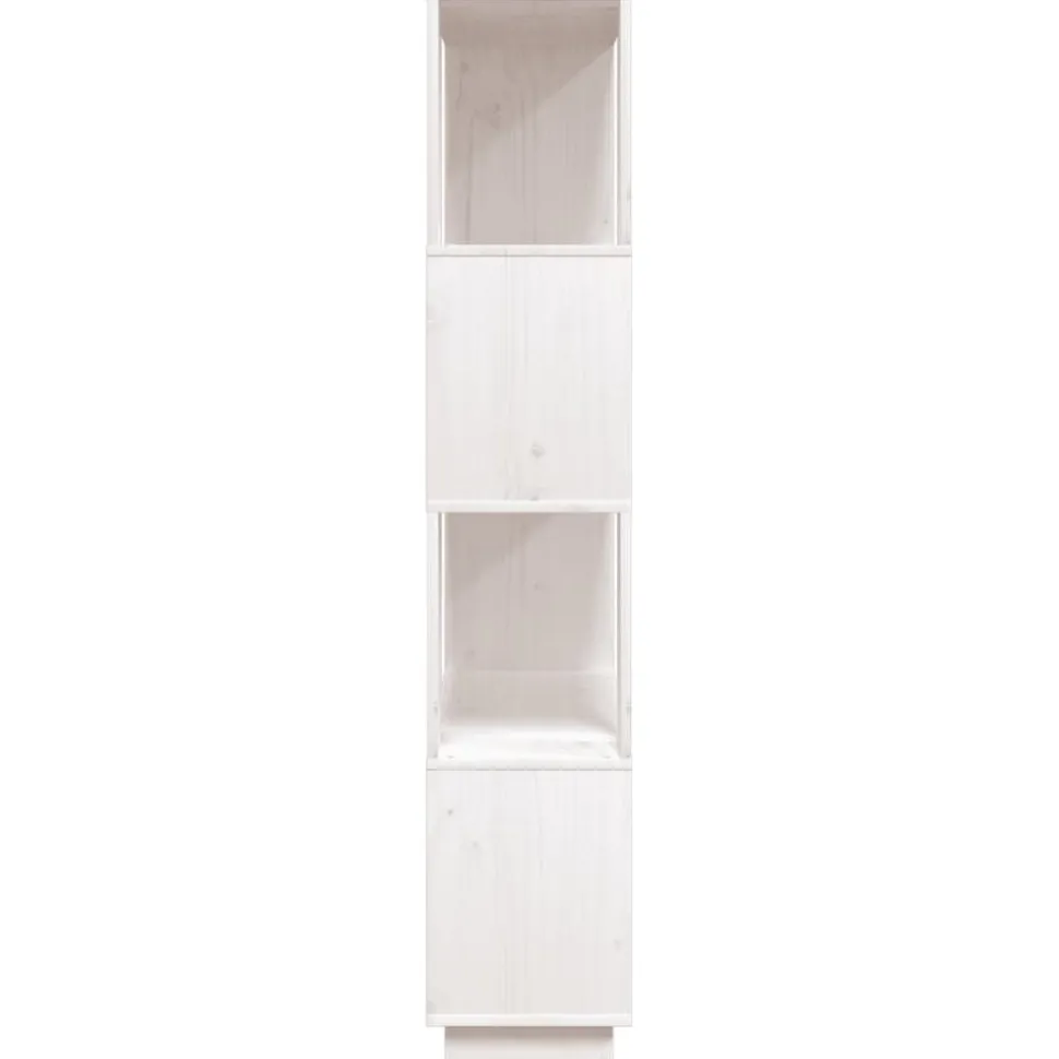 Kirjahylly/tilanjakaja 80x25x132 cm mänty harmaa