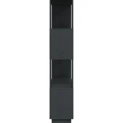 Kirjahylly/tilanjakaja 80x25x132 cm mänty harmaa