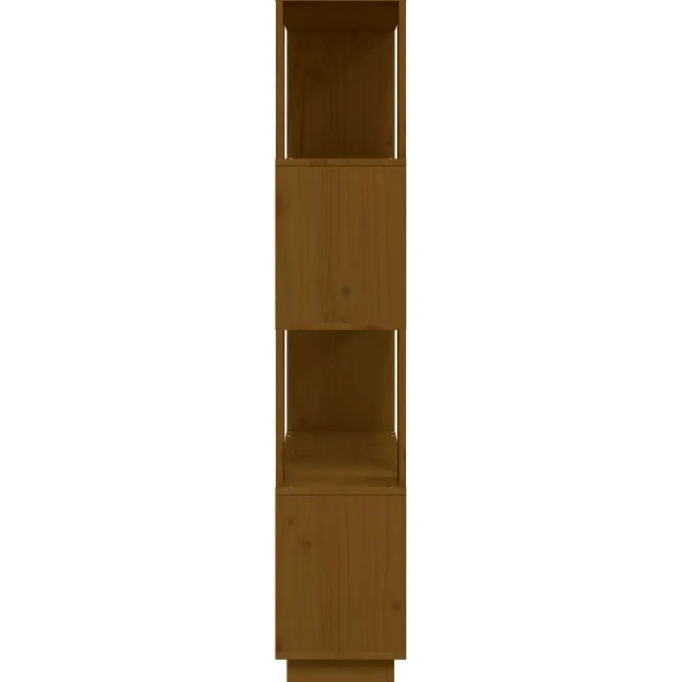 Kirjahylly/tilanjakaja 80x25x132 cm mänty harmaa