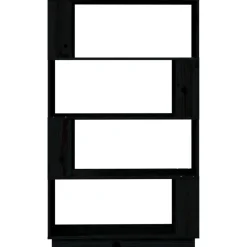 Kirjahylly/tilanjakaja 80x25x132 cm mänty harmaa