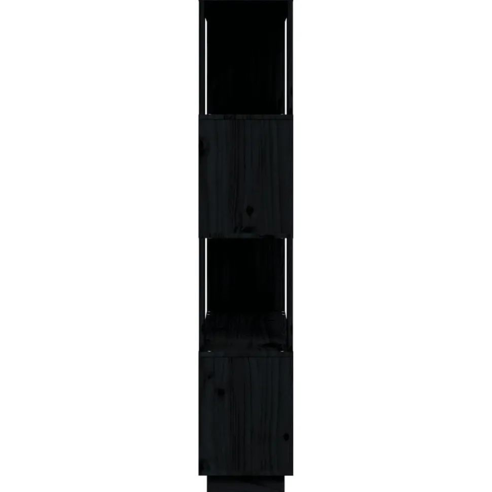 Kirjahylly/tilanjakaja 80x25x132 cm mänty harmaa