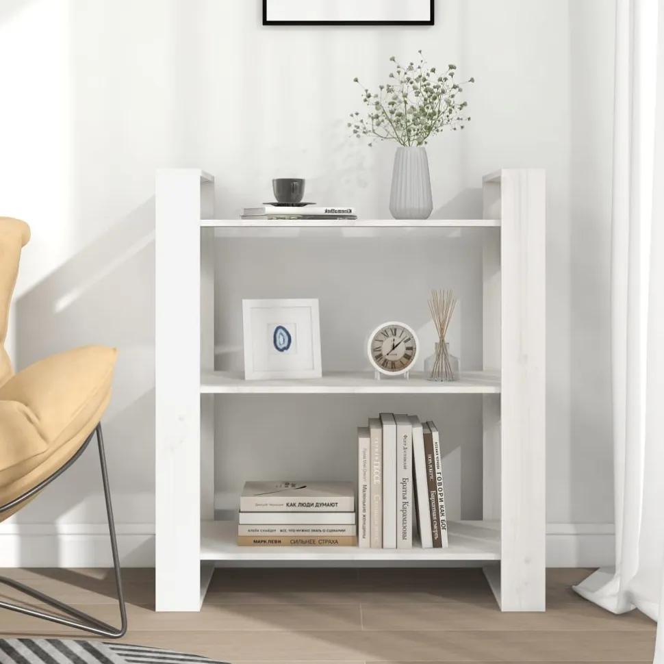 Kirjahylly/tilanjakaja 80x35x91 cm mänty harmaa
