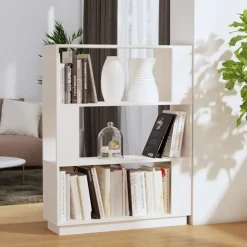 Kirjahylly/tilanjakaja 80x25x101 cm mänty harmaa