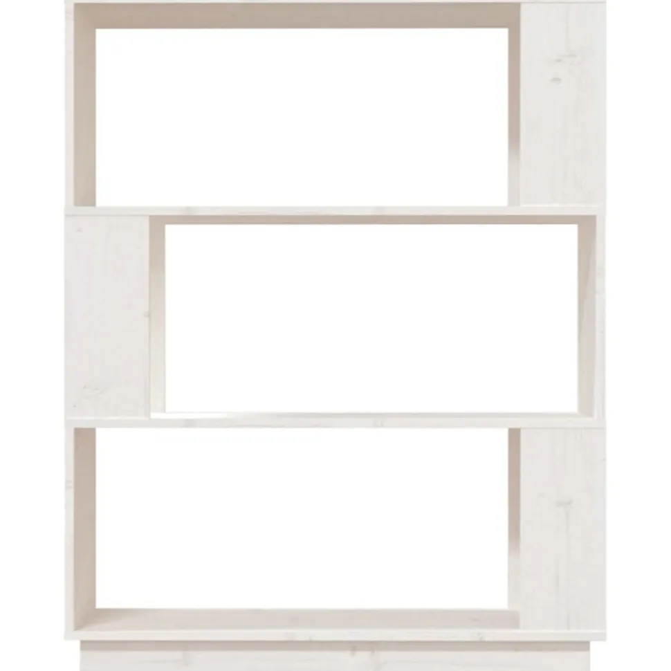 Kirjahylly/tilanjakaja 80x25x101 cm mänty harmaa