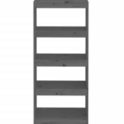 Kirjahylly/tilanjakaja 60x30x71,5 cm mänty harmaa