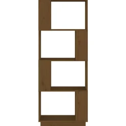 Kirjahylly/tilanjakaja 51x25x132 cm mänty hunajanruskea
