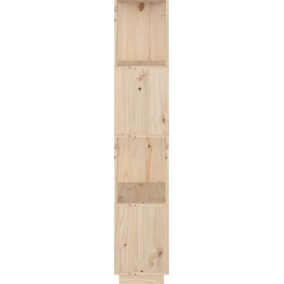 Kirjahylly/tilanjakaja 51x25x132 cm mänty hunajanruskea