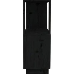 Kirjahylly/tilanjakaja 80x25x70 cm mänty musta