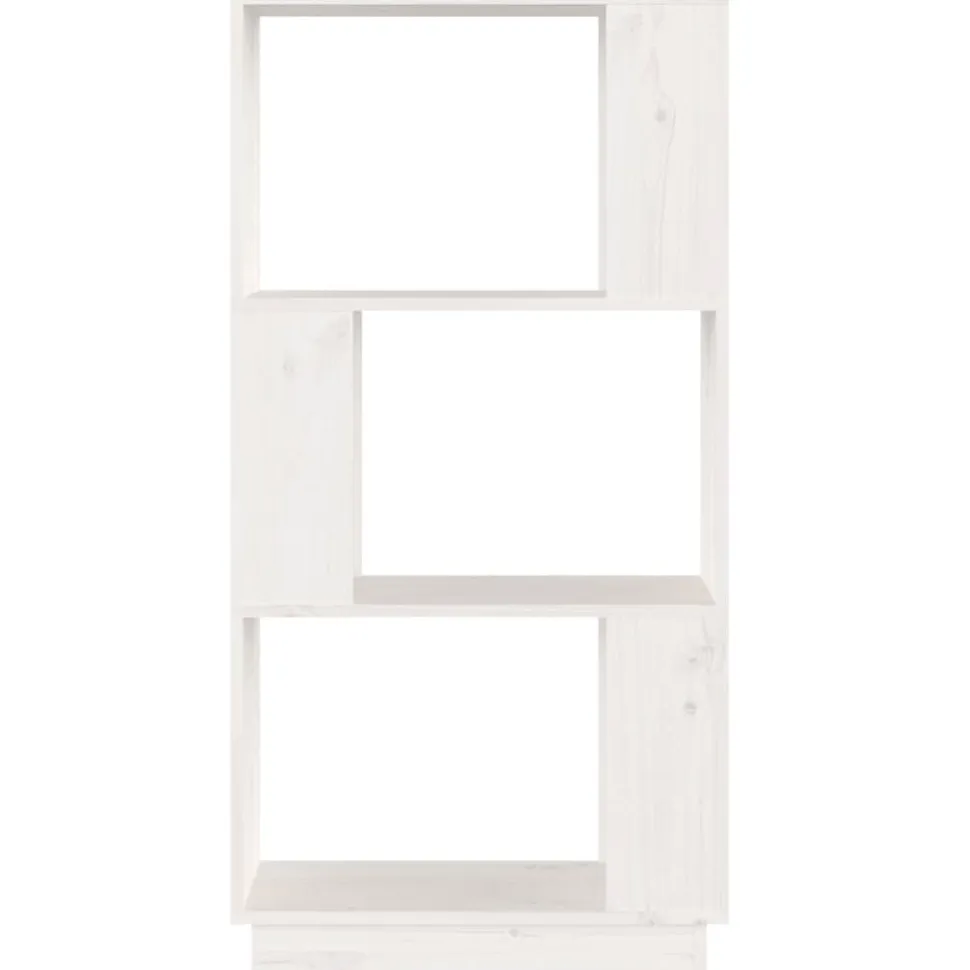 Kirjahylly/tilanjakaja 51x25x101 cm mänty valkoinen