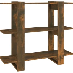 Kirjahylly/tilanjakaja 100x30x87 cm musta