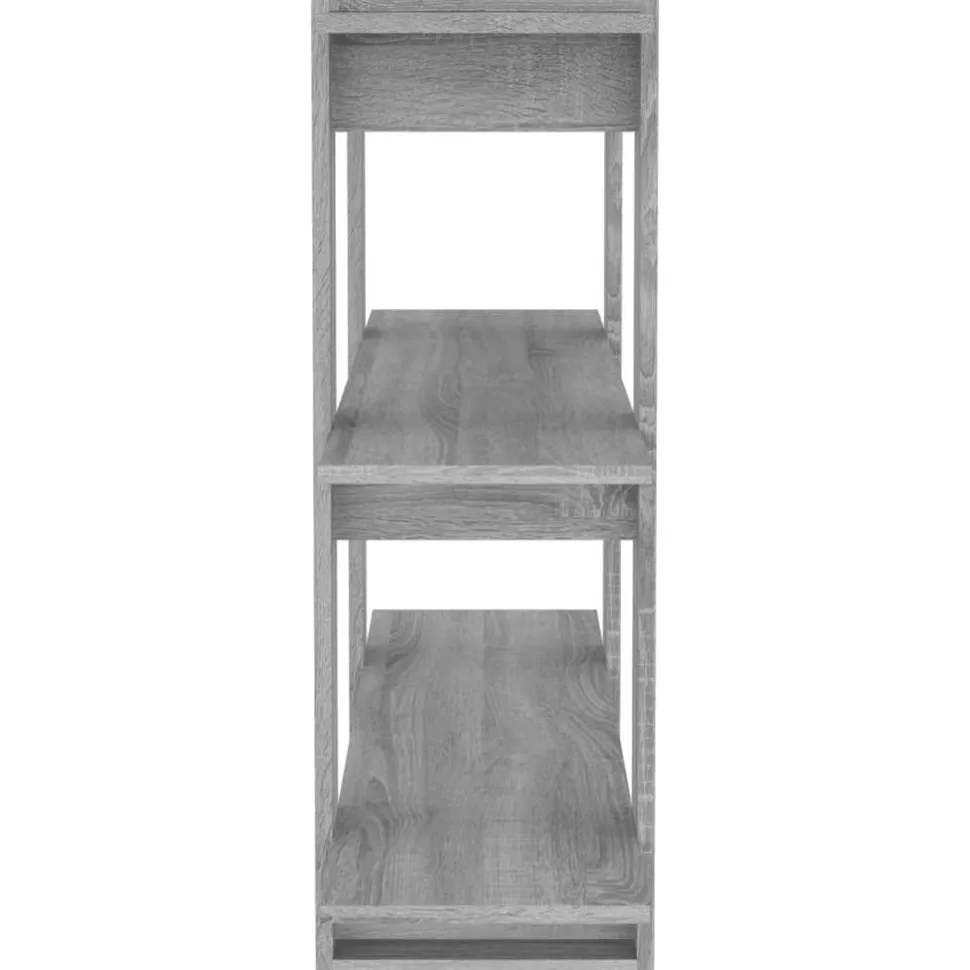 Kirjahylly/tilanjakaja 100x30x87 cm musta