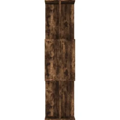Kirjahylly/tilanjakaja 80x24x96 cm tekninen puu savutammi