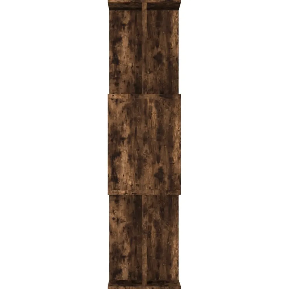 Kirjahylly/tilanjakaja 80x24x96 cm tekninen puu savutammi