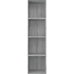 Kirjahylly / TV-taso 36x30x143 cm tekninen puu harmaa