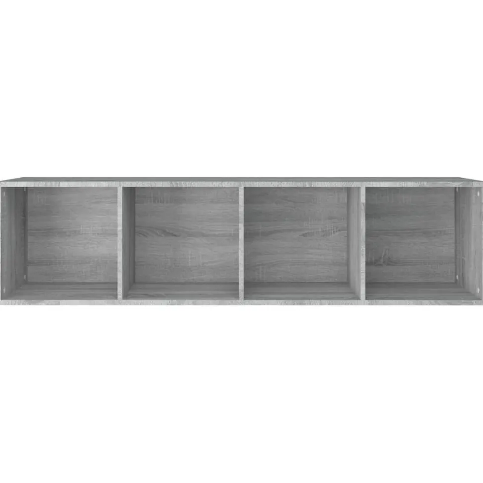 Kirjahylly / TV-taso 36x30x143 cm tekninen puu harmaa