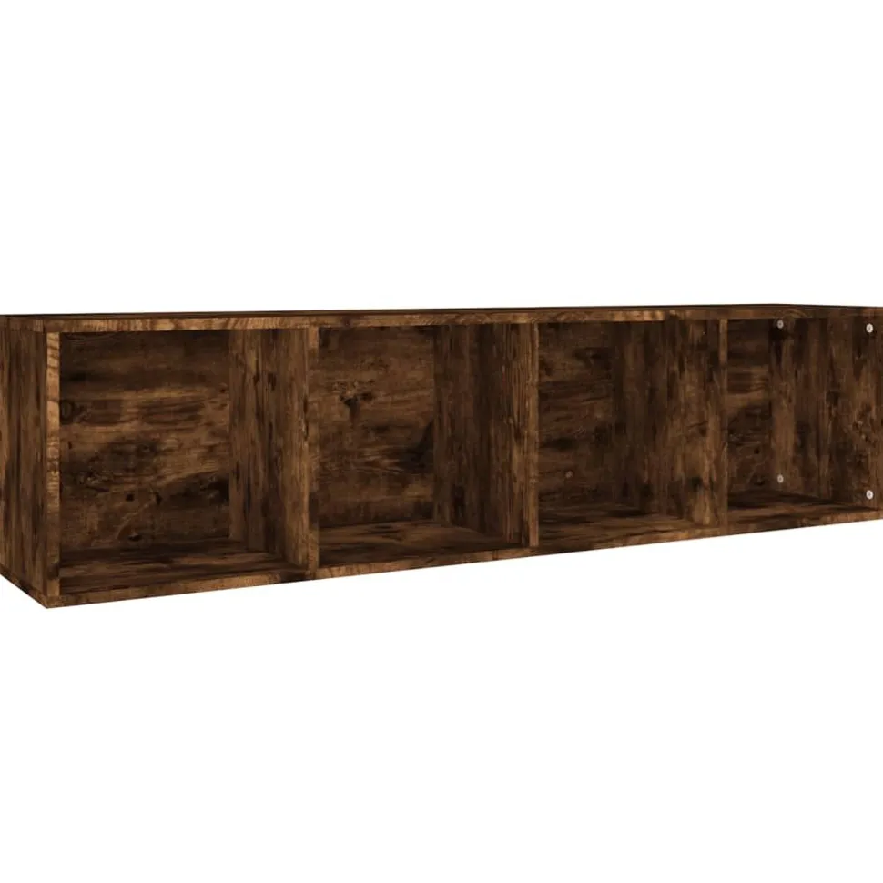 Kirjahylly / TV-taso 36x30x143 cm tekninen puu harmaa