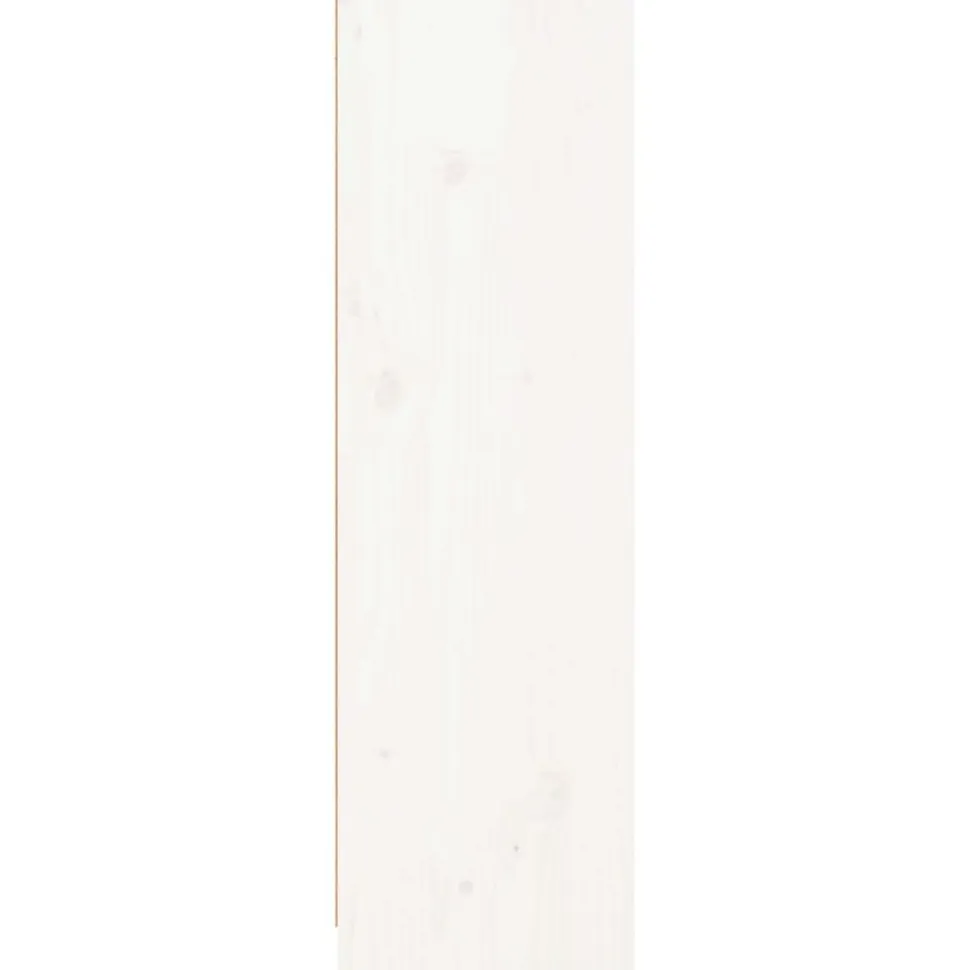 Kirjahylly valkoinen 70x33x110 cm täysi mänty (36142)