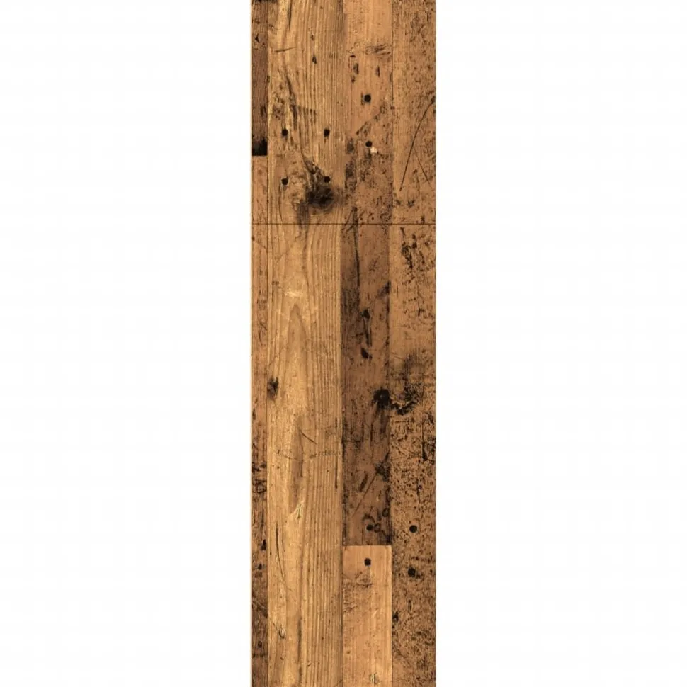 Kirjahylly vanha puu 80x30x114 cm tekninen puu (57938)