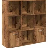 Kirjahylly vanha puu 98x29x97,5 cm tekninen puu (55966)