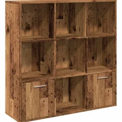 Kirjahylly vanha puu 98x29x97,5 cm tekninen puu (55966)