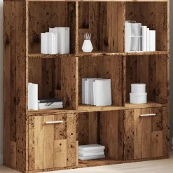 Kirjahylly vanha puu 98x29x97,5 cm tekninen puu (55966)
