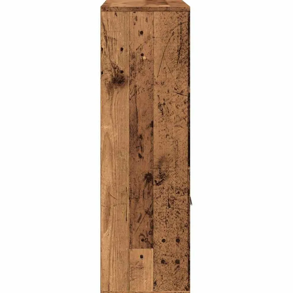 Kirjahylly vanha puu 98x29x97,5 cm tekninen puu (55966)