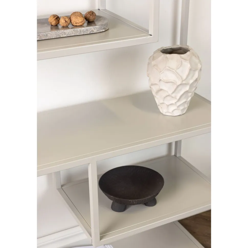 Kirjahylly Venture Home Staal korkeareunainen beige