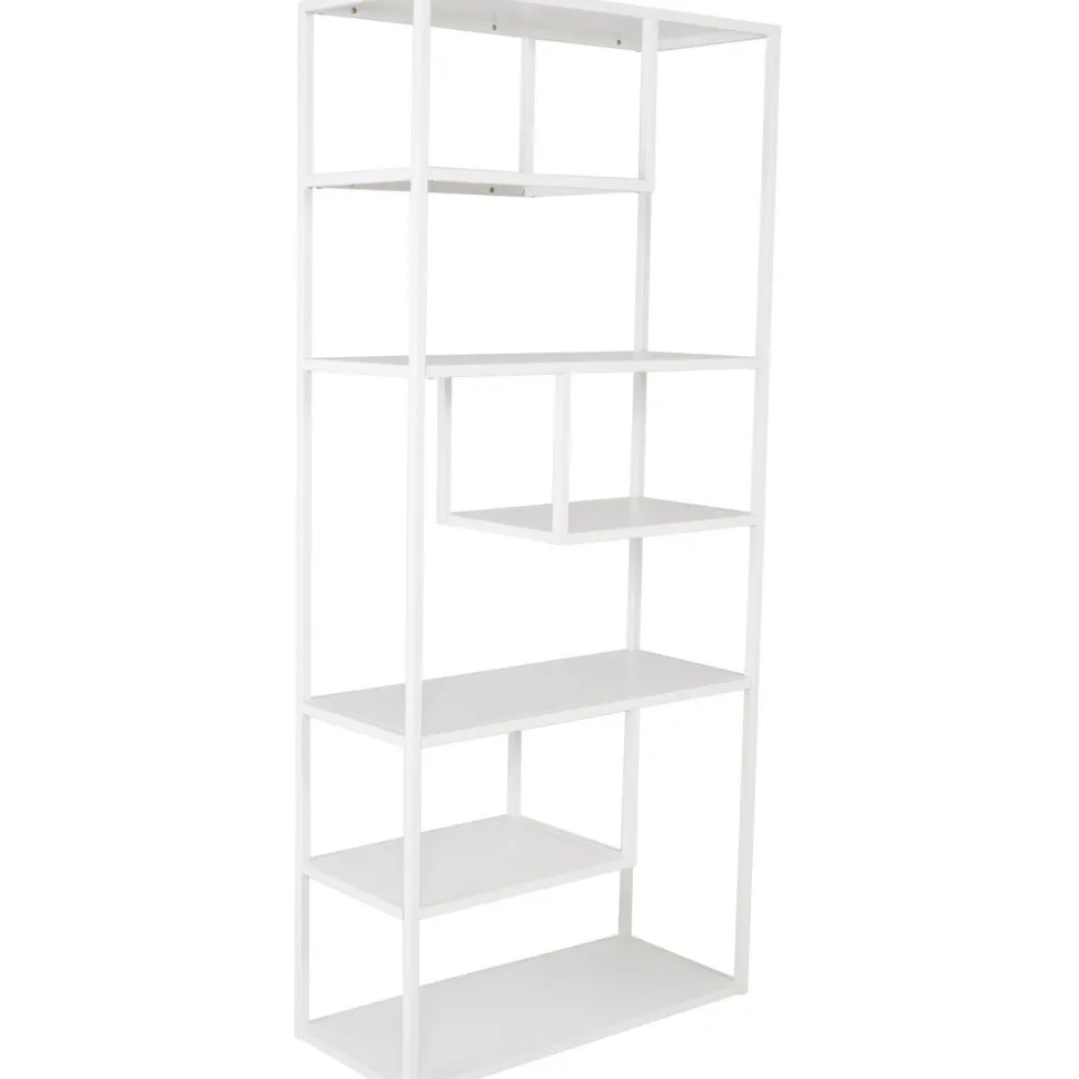 Kirjahylly Venture Home Staal, 85x190cm, valkoinen