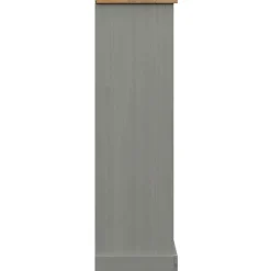 Kirjahylly VIGO harmaa 90x35x114,5 cm täysi mänty (53183)