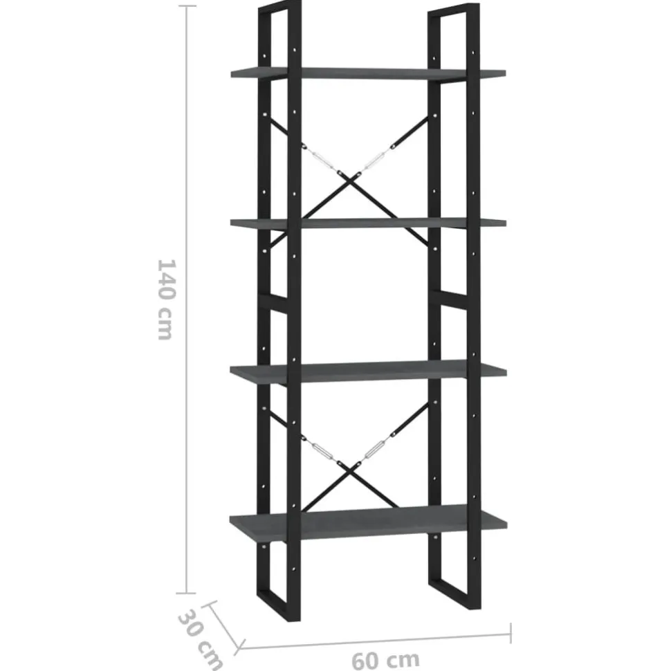 Kirjahylly 60x30x70-140cm, eri kokoja/materiaaleja ja värejä