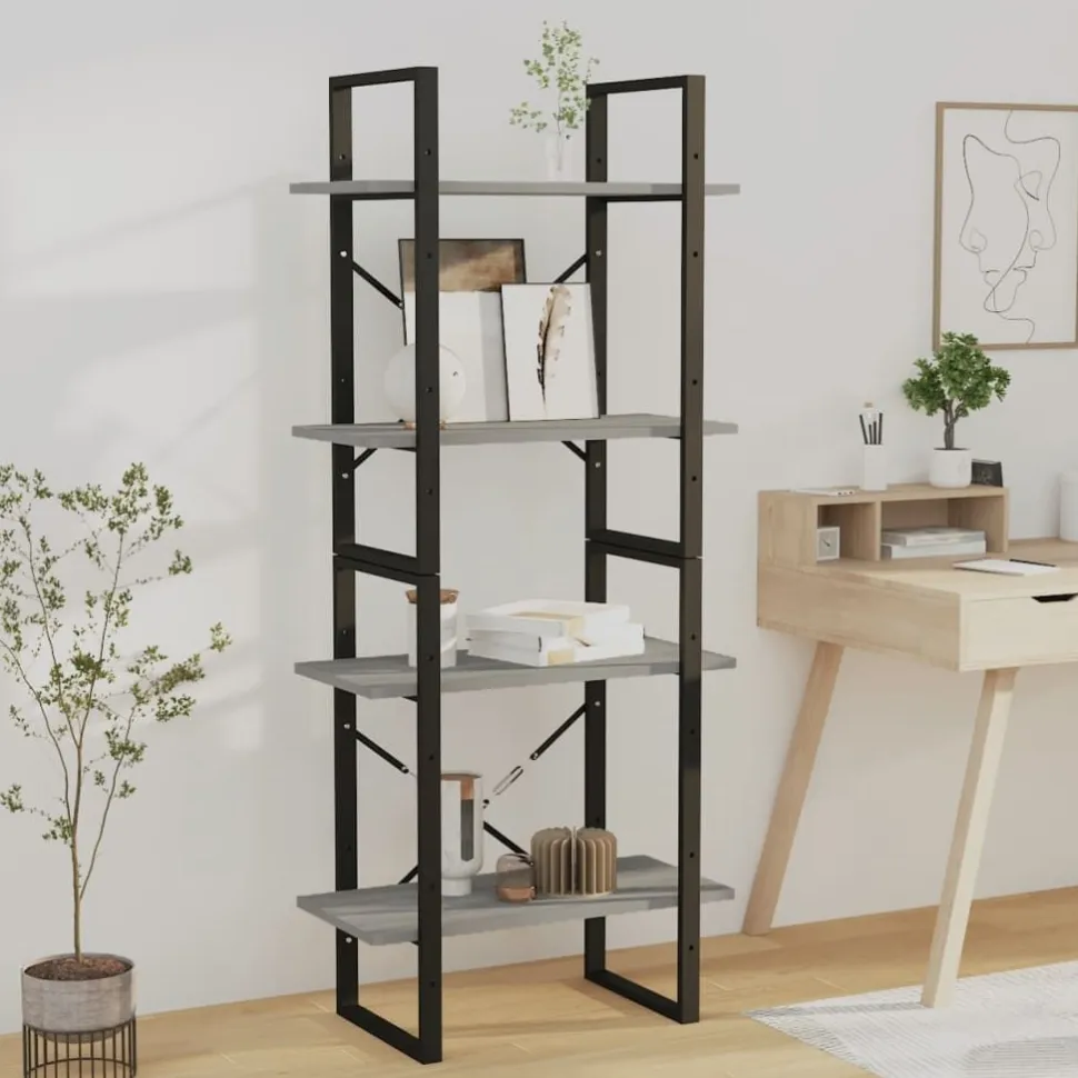 Kirjahylly 60x30x70-140cm, eri kokoja/materiaaleja ja värejä