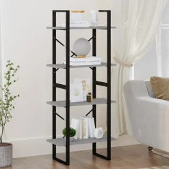 Kirjahylly 60x30x70-140cm, eri kokoja/materiaaleja ja värejä