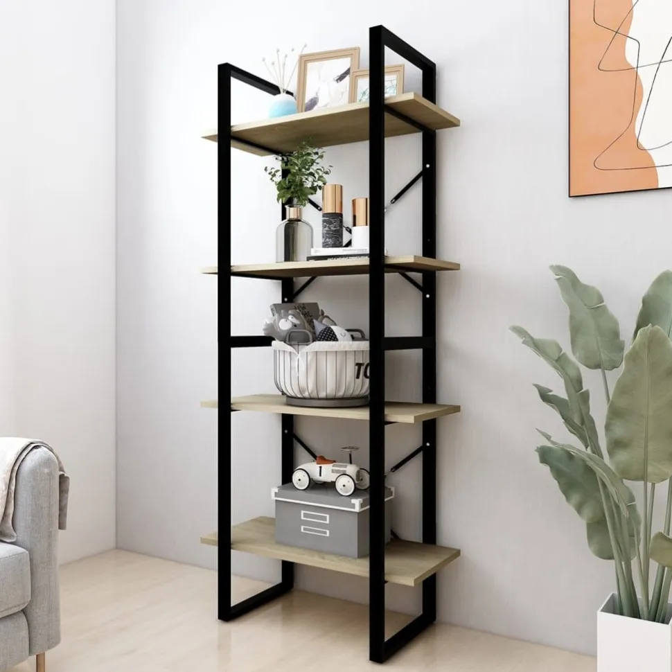 Kirjahylly 60x30x70-140cm, eri kokoja/materiaaleja ja värejä