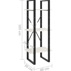 Kirjahylly 40x30x105-210cm, eri materiaaleja/kokoja ja värejä