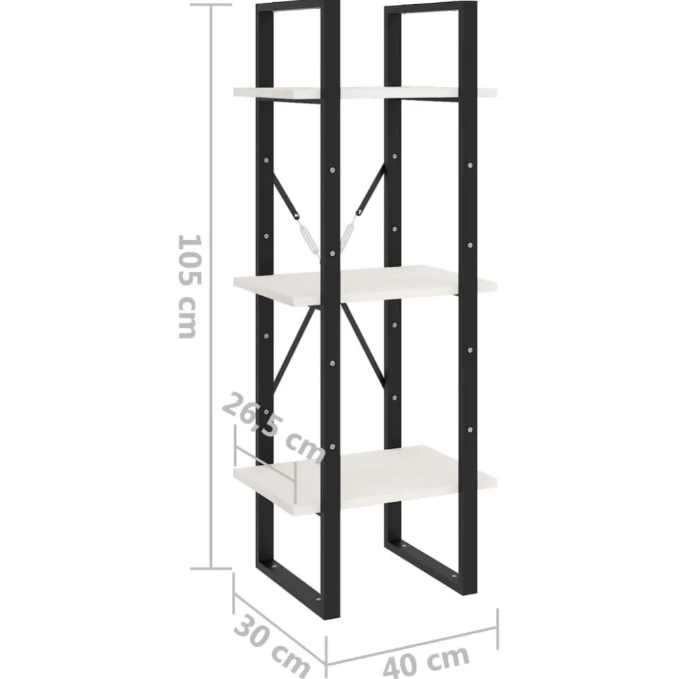 Kirjahylly 40x30x105-210cm, eri materiaaleja/kokoja ja värejä