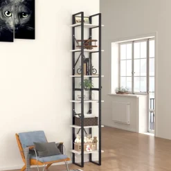 Kirjahylly 40x30x105-210cm, eri materiaaleja/kokoja ja värejä
