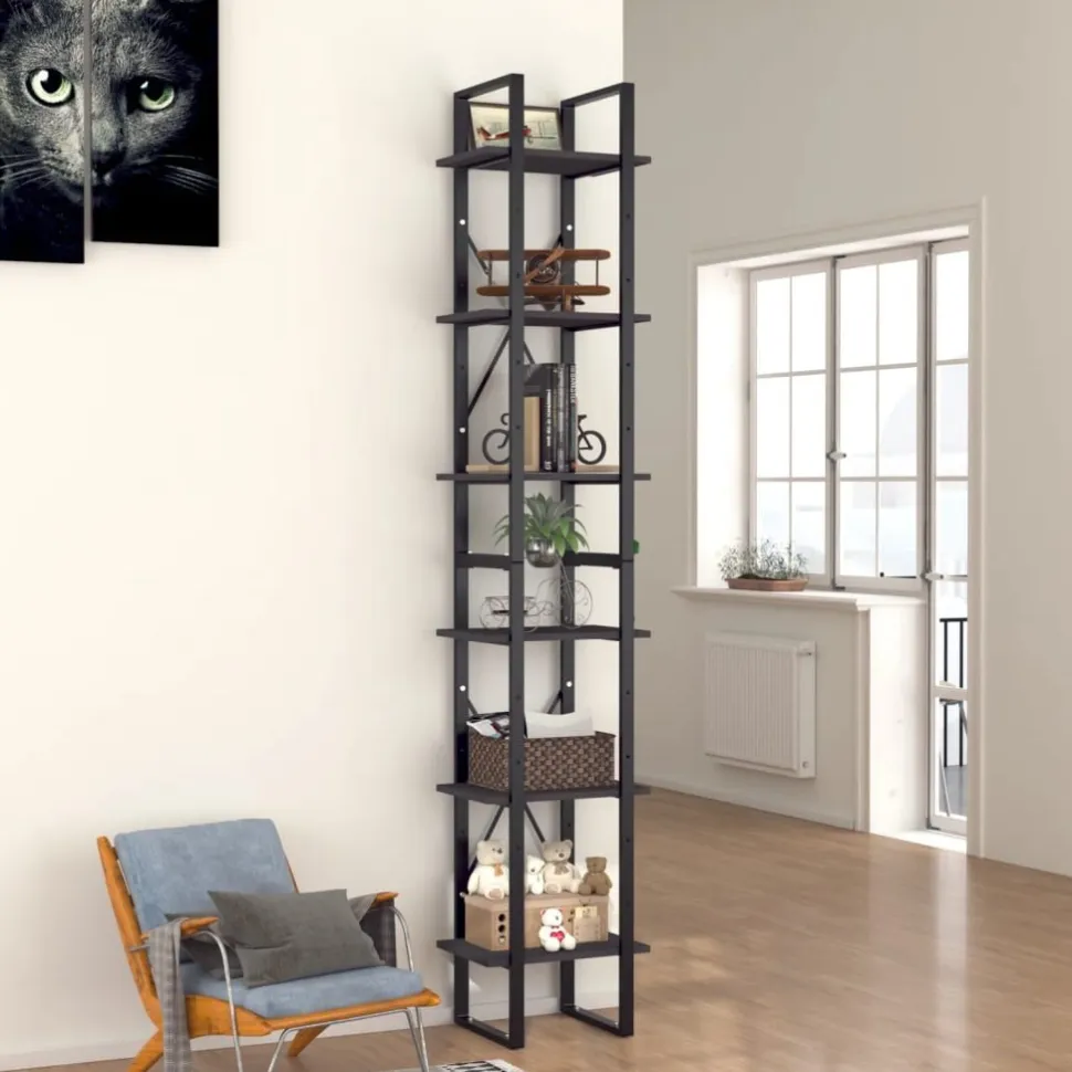 Kirjahylly 40x30x105-210cm, eri materiaaleja/kokoja ja värejä