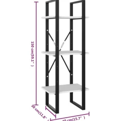 Kirjahylly 40x30x105-210cm, eri materiaaleja/kokoja ja värejä