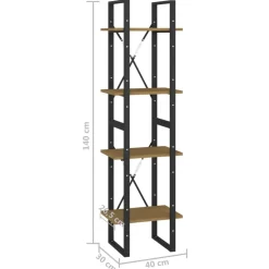 Kirjahylly 40x30x70-140cm, eri materiaaleja/kokoja ja värejä