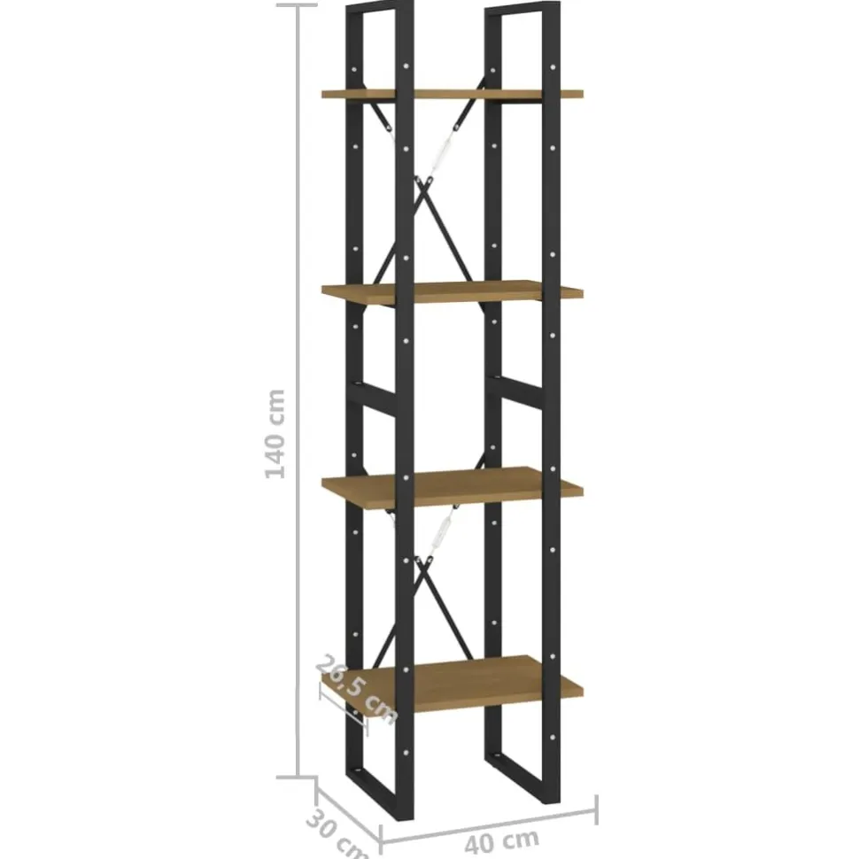 Kirjahylly 40x30x70-140cm, eri materiaaleja/kokoja ja värejä