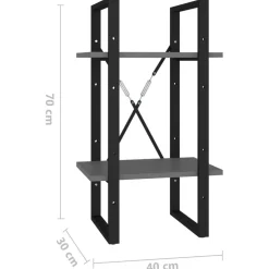 Kirjahylly 40x30x70-140cm, eri materiaaleja/kokoja ja värejä