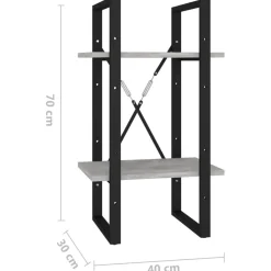 Kirjahylly 40x30x70-140cm, eri materiaaleja/kokoja ja värejä