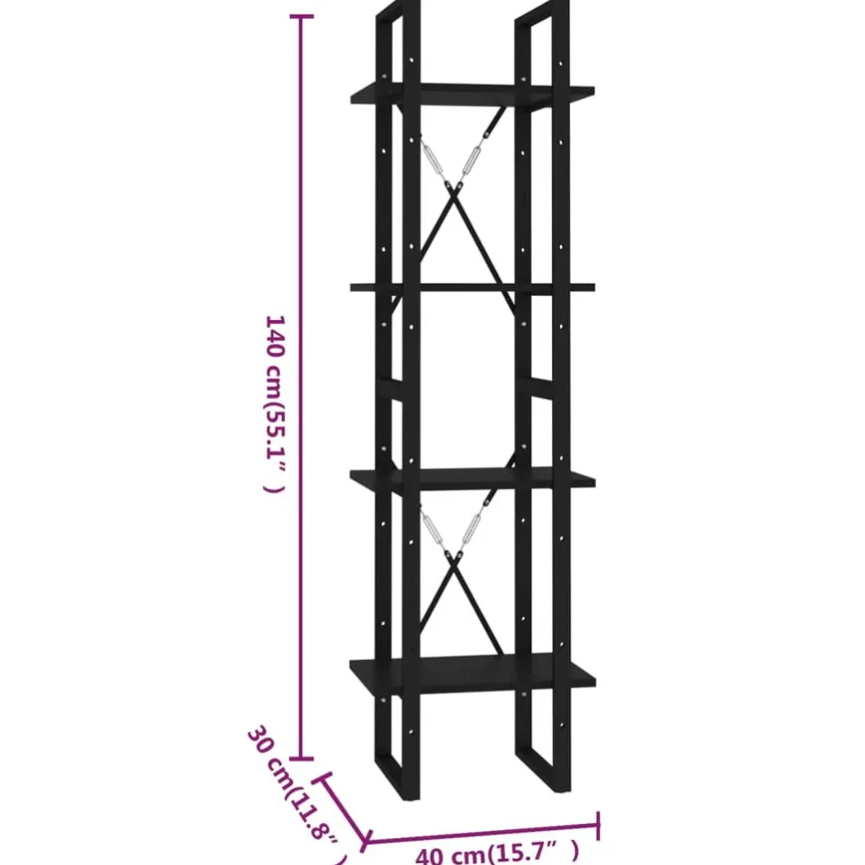 Kirjahylly 40x30x70-140cm, eri materiaaleja/kokoja ja värejä