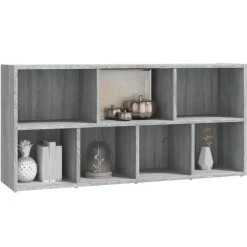 Kirjahylly 50x25x106 cm harmaa