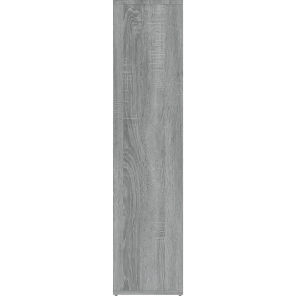 Kirjahylly 50x25x106 cm harmaa