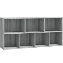Kirjahylly 50x25x106 cm harmaa